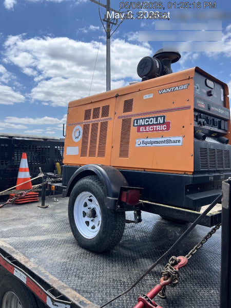 2021 Lincoln Electric Vantage 549X Ready Pak 3, ORANGE (includes trailer, cable rack, fender light kit)