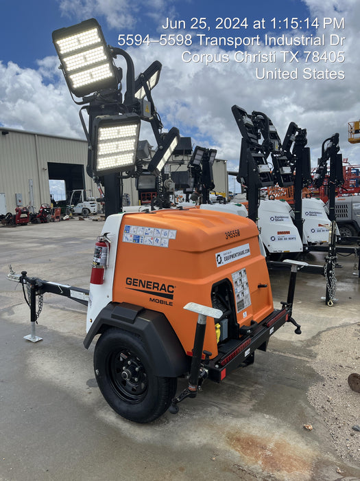 2024 Generac MLT2 Diesel, Flex Switch 120V Input, Powerzone Controller, 
(4) 320W LED Lights, 4kW Generator, 39.9 Gal Fuel Tank, 2" Ball, T3