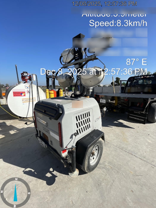 2019 Wacker Neuson LTV6L-MH Wacker Neuson LTV6L Mobile Light Tower w/Fuel Level Sensor Installed