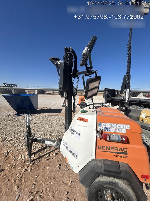 2023 Generac MLT2 Diesel, Flex Switch 120V Input, Powerzone Controller, (4) 320W LED Lights, 4kW Generator, 39.9 Gal Fuel Tank, 2" Ball, T3