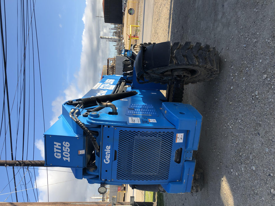2018 Genie GTH-1056 Genie GTH-1056 w/Enclosed Cab w/HVAC, Work Lights, Solid Tires, Beacon, 60" Carriage and Forks