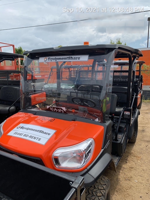 2021 Kubota RTV-X1140W-H Plastic Canopy, Windshield Acrylic Clear, LED Strobe Light, Wire Harness Kit, Back up Alarm
