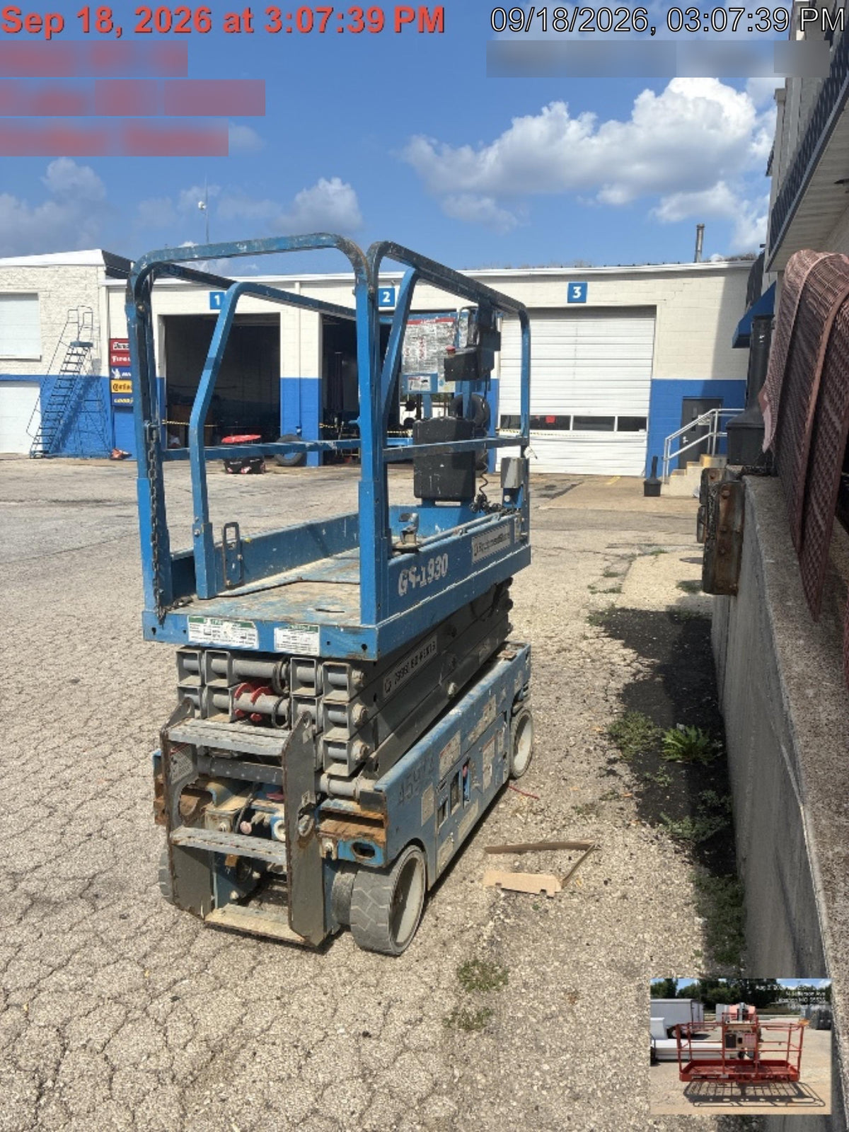 2019 Genie GS-1930 Fixed rails with chain Entry