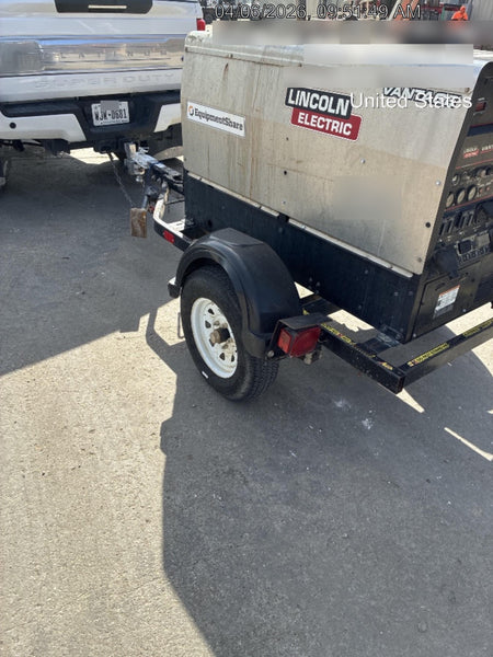 2019 Lincoln Electric Vantage 322 Ready-Pak 3, Two Wheel Trailer, Fender and Light Kit, Cable Rack