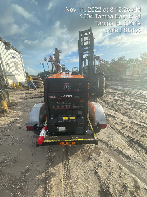 2022 Lincoln Electric LE400 Kubota V1505, Trlr, Cable Rack, Light Kit, ES Decals, T3