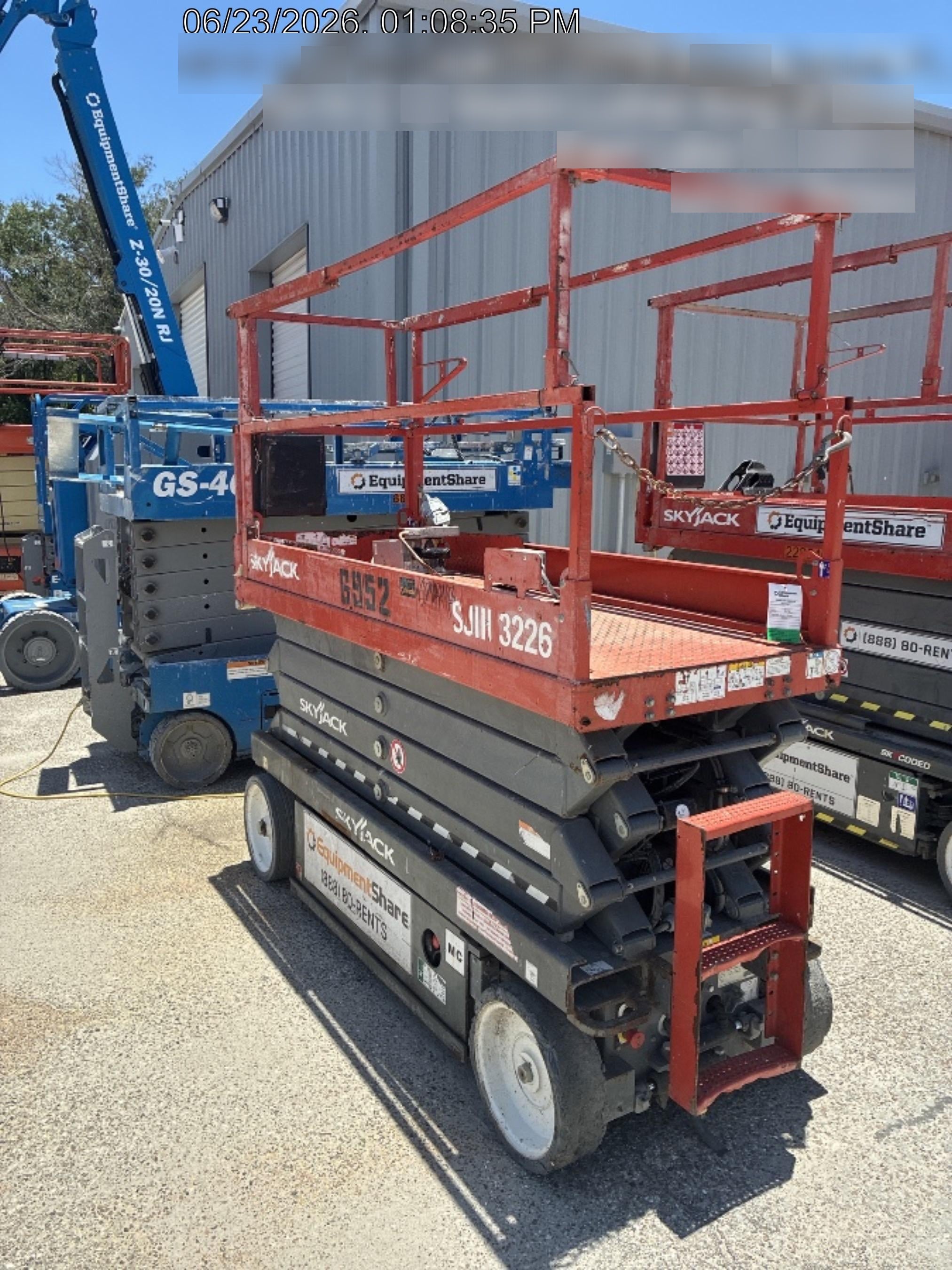 2018 Skyjack SJIII-3226 Skyjack SJIII3226 Scissor Lift w/Trojan Batteries