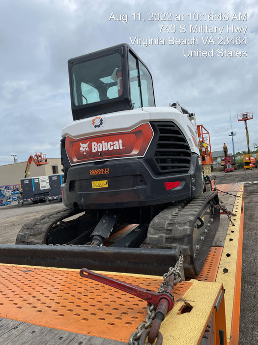 2022 Bobcat E50 Cab/Heat/Air, Rubber Tracks, Manual QC, Hydraulic Thumb
