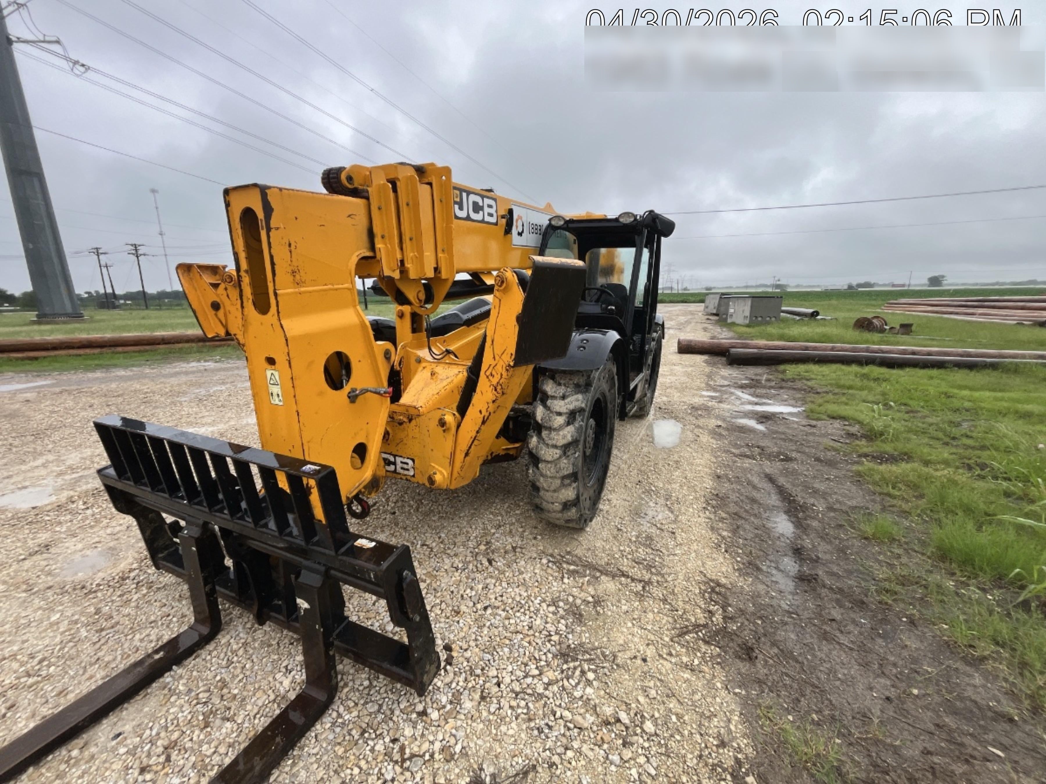 2020 JCB 512-56 Canopy, 74Hp, Solid Tires, Work Lights, Beacon, Aux Hydraulics, Back up Alarm, Lifting Eye, ES Decals
