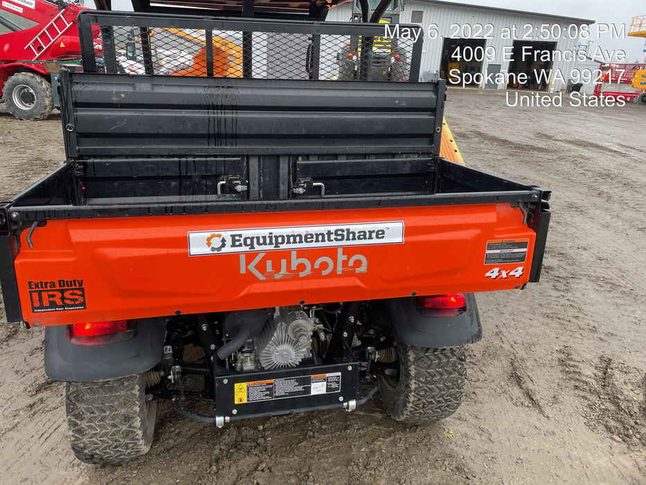 2021 Kubota RTV-X1140W-H Plastic Canopy, Windshield Acrylic Clear, LED Strobe Light, Wire Harness Kit, Back up Alarm