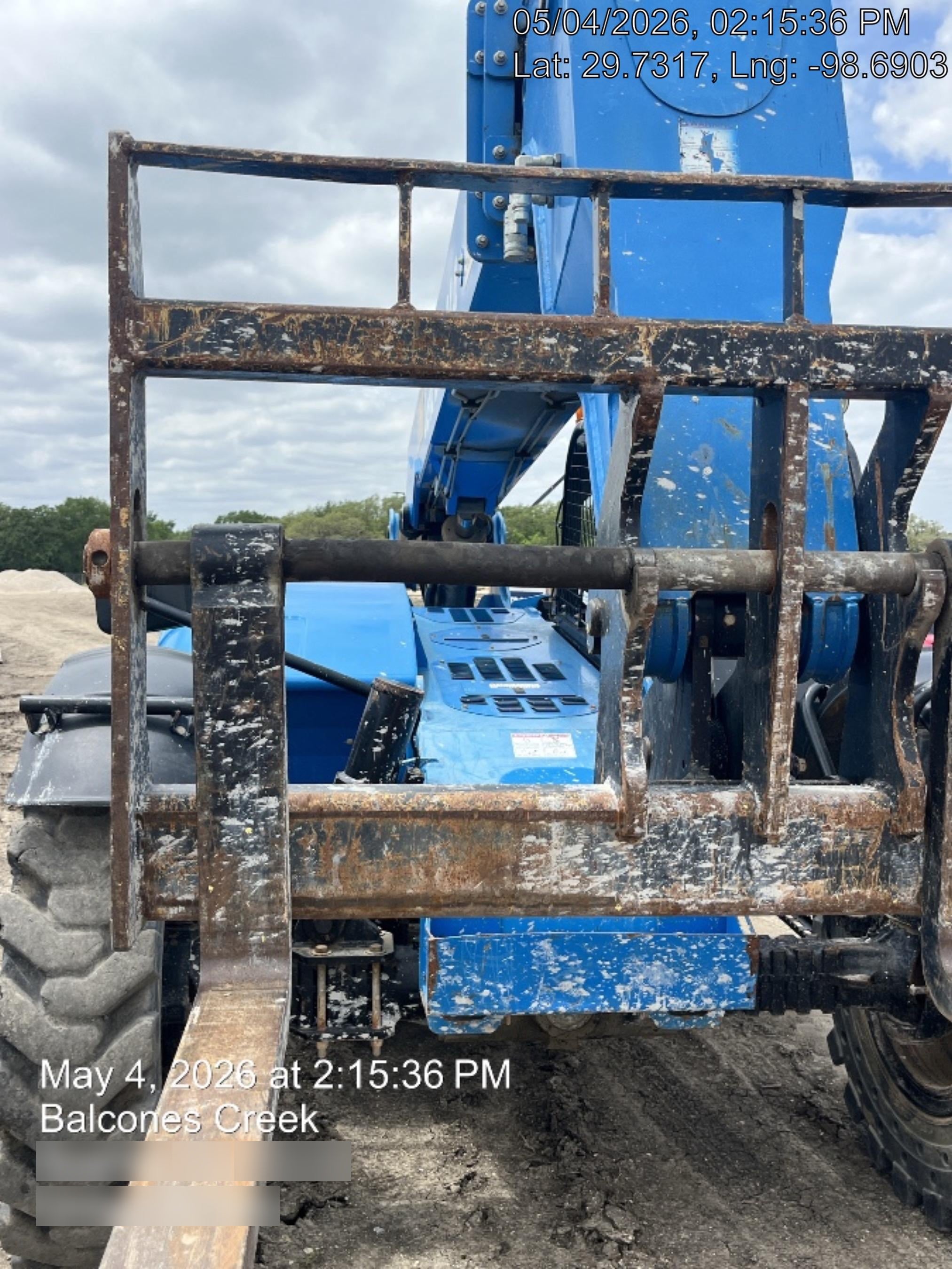 2018 Genie GTH-844 Genie GTH-844D w/Open ROPS, Solid Tires, Work Light/Beacon, 60" Carriage and Forks