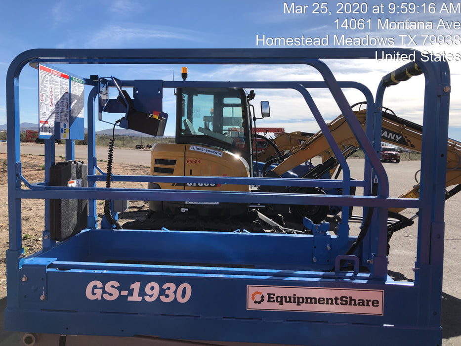 2020 Genie GS-1930 Standard Machine