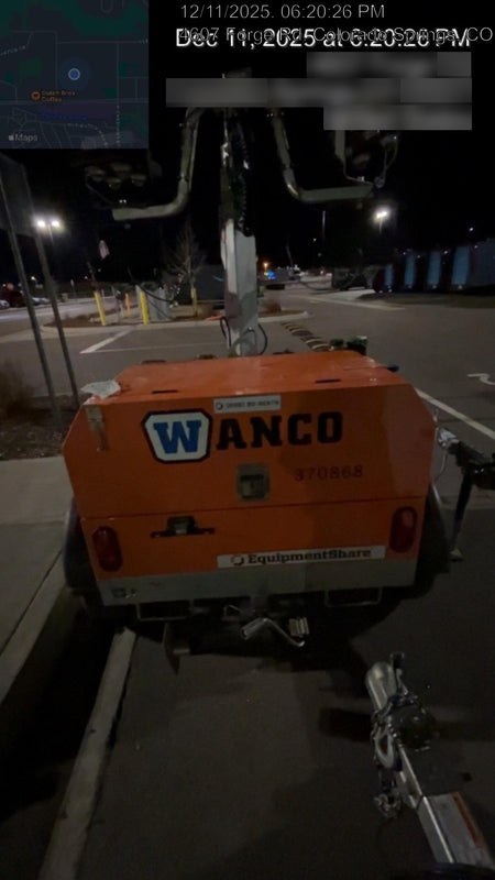 2023 Wanco WLTT-4MM4K Diesel, Deep Sea Controller, Shore Power Plug, Auto Start, (4) 350W LED Floodlights, 4kW Generator, 60 Gal Fuel Tank, 2" Ball, T3