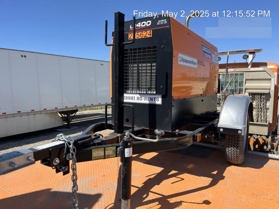 2022 Lincoln Electric LE400 Kubota V1505, Trlr, Cable Rack, Light Kit, ES Decals, T3