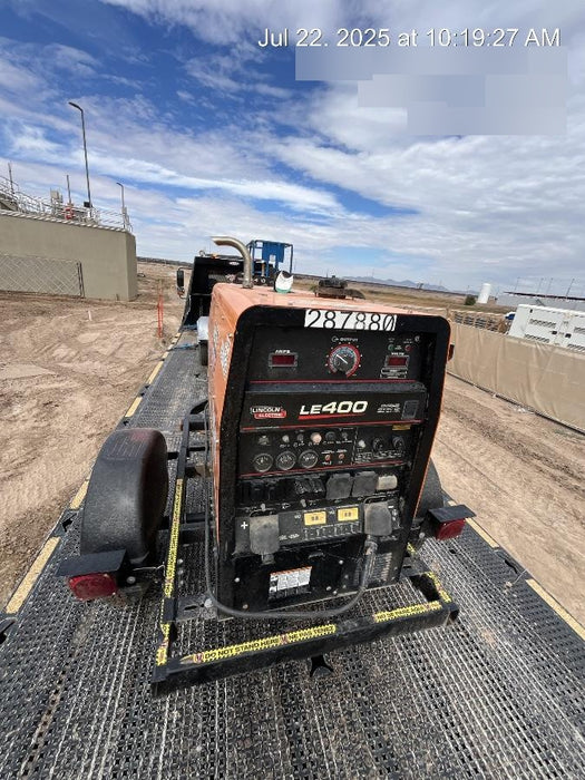 2023 Lincoln Electric LE400 Kubota V1505, Trlr, Cable Rack, Light Kit, ES Decals, T3