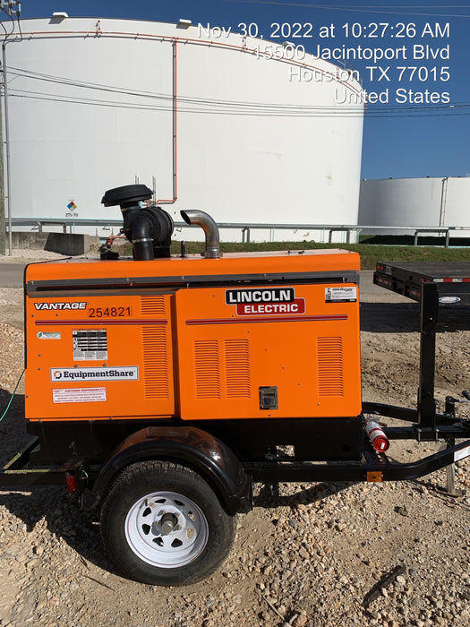 2022 Lincoln Electric Vantage 549X Crosslink Technology, Trailer Mounted, ES Decals, T3