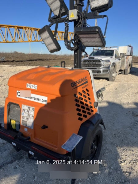 2024 Generac MLT2 Diesel, Flex Switch 120V Input, Powerzone Controller, 
(4) 320W LED Lights, 4kW Generator, 39.9 Gal Fuel Tank, 2" Ball, T3