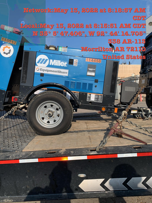 2020 Miller Electric BIG BLUE 400 Trailer Mounted Welder