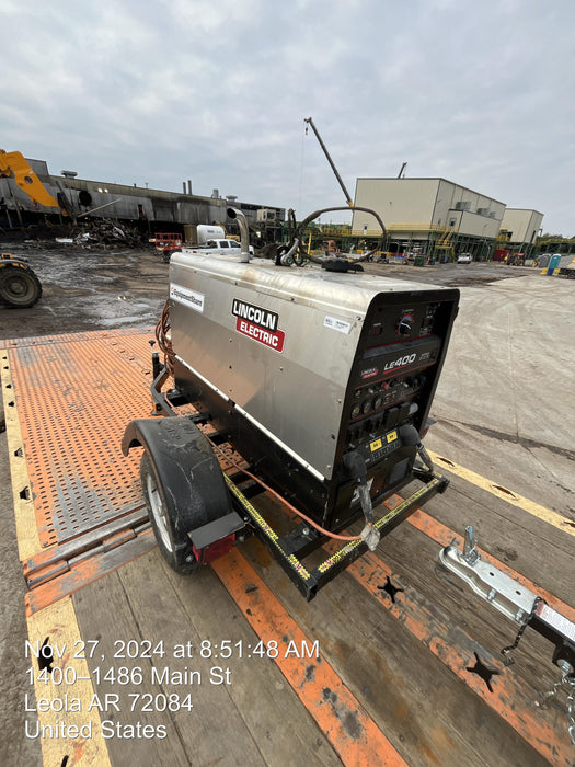 2024 Lincoln Electric LE400 Kubota V1505, Trlr, Cable Rack, Light Kit, ES Decals, T3