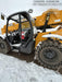 2019 JCB 510-56 74 HP w/Open ROPS, Beacon, Aux Hydraulics, Worklights, Solid Tires w/60" Carriage/Forks