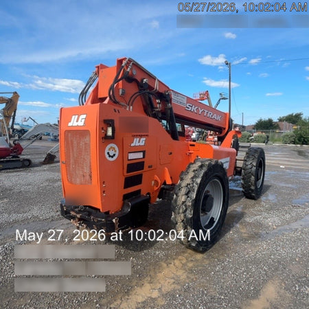 2019 Skytrak 6036 Cab/Heat/Air, Solid Tires, LED Work Lights, Beacon w/50" Carriage, 48" Pallet Forks