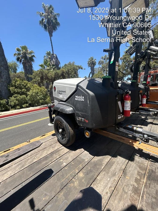 2024 Wacker Neuson LTT4 Diesel, Kohler KDW702, Deep Sea Controller, Auto Start, LED 320W, Bypass Outlet, T3