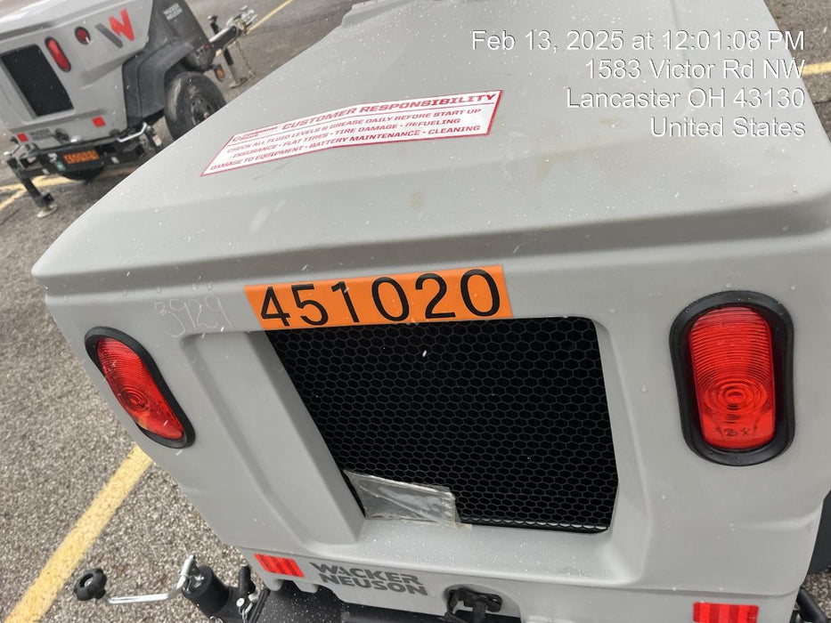 2024 Wacker Neuson LTT4 Diesel, Kohler KDW702, Deep Sea Controller, Auto Start, LED 320W, Bypass Outlet, T3