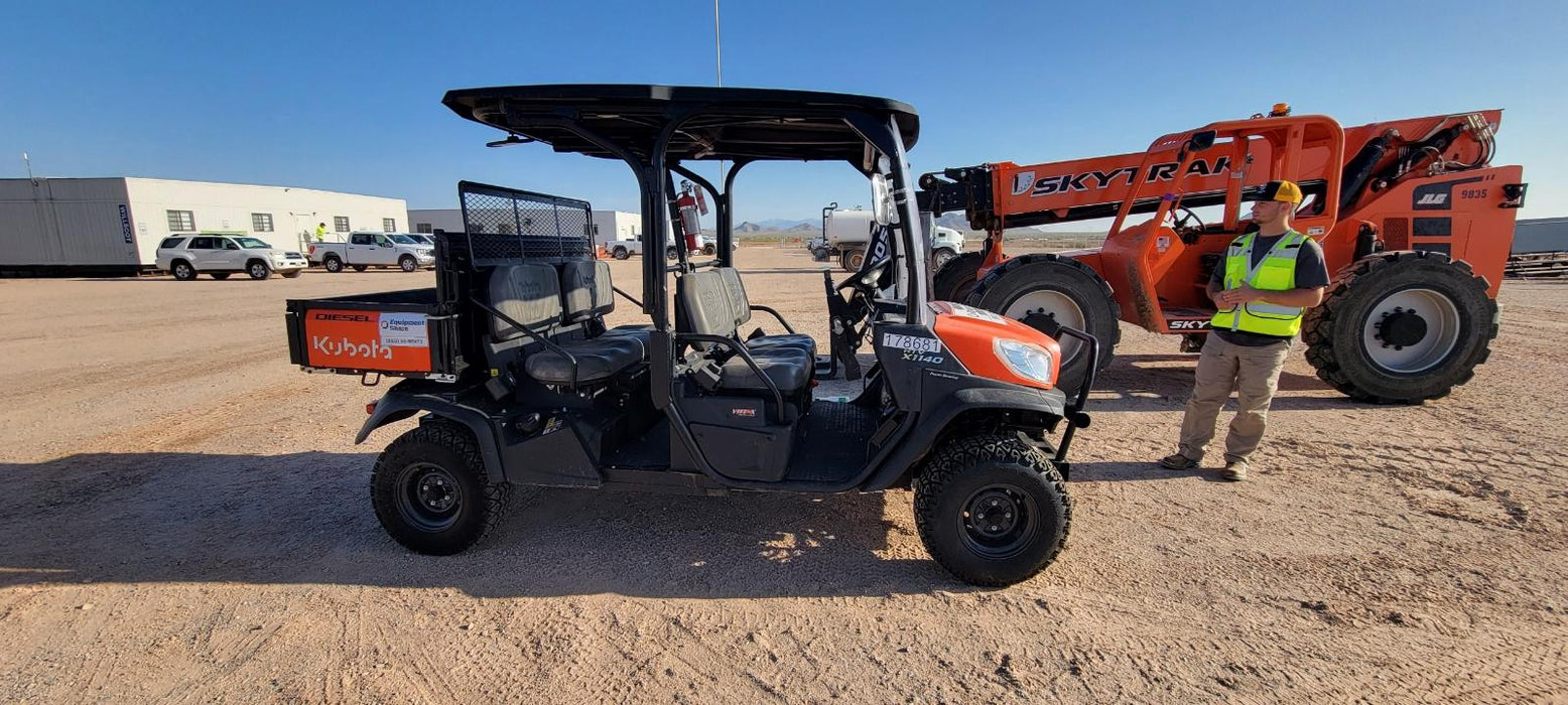 2021 Kubota RTV-X1140W-H Plastic Canopy, Windshield Acrylic Clear, LED Strobe Light, Wire Harness Kit, Back up Alarm