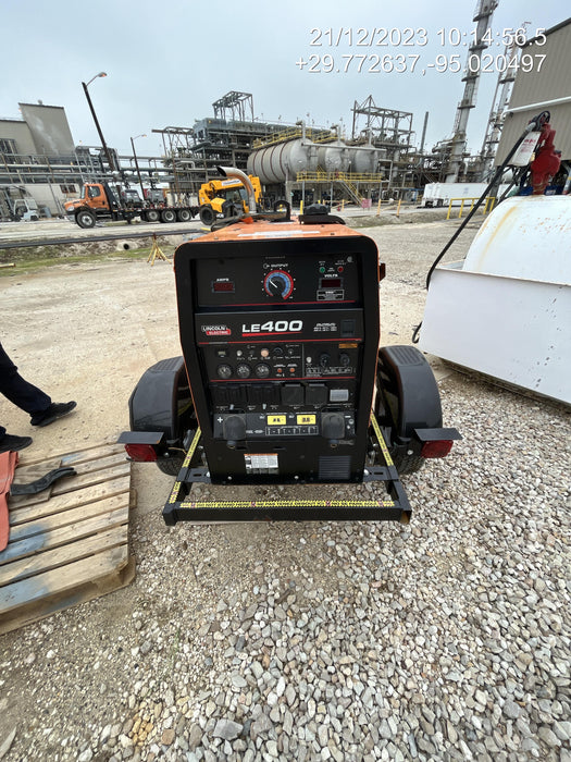 2022 Lincoln Electric LE400 Kubota V1505, Trlr, Cable Rack, Light Kit, ES Decals, T3