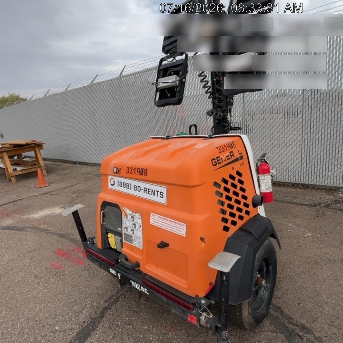 2023 Generac MLT2 Diesel, Flex Switch 120V Input, Powerzone Controller, (4) 320W LED Lights, 4kW Generator, 39.9 Gal Fuel Tank, 2" Ball, T3