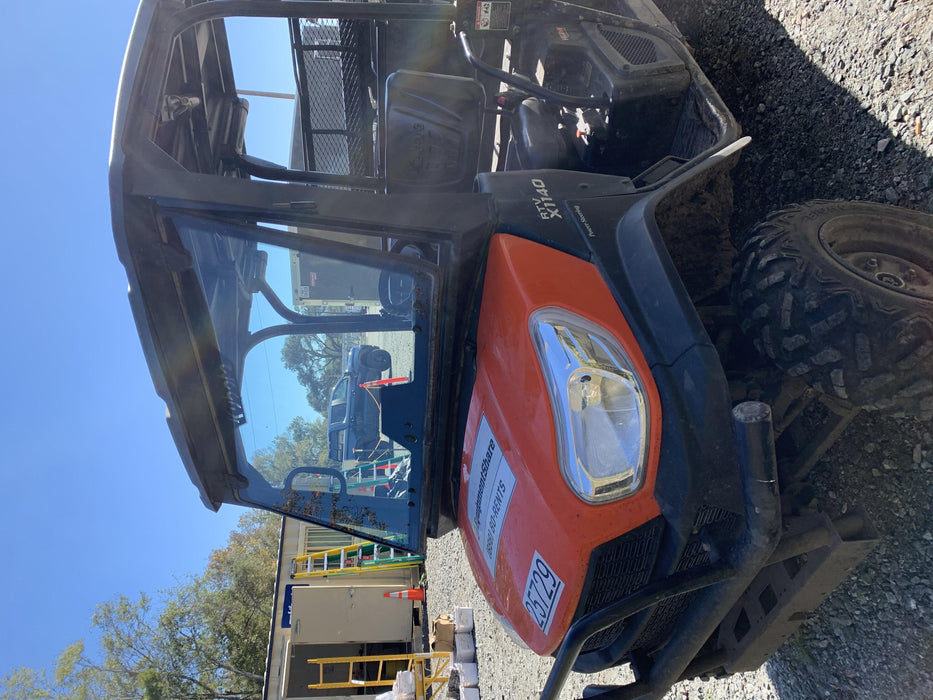 2019 Kubota RTV-X1140W-H 4wd Utility Cart, LED Strobe, Windshield Tempered Glass, Pastic Canopy, Wire Harness Kit, Backup Alarm