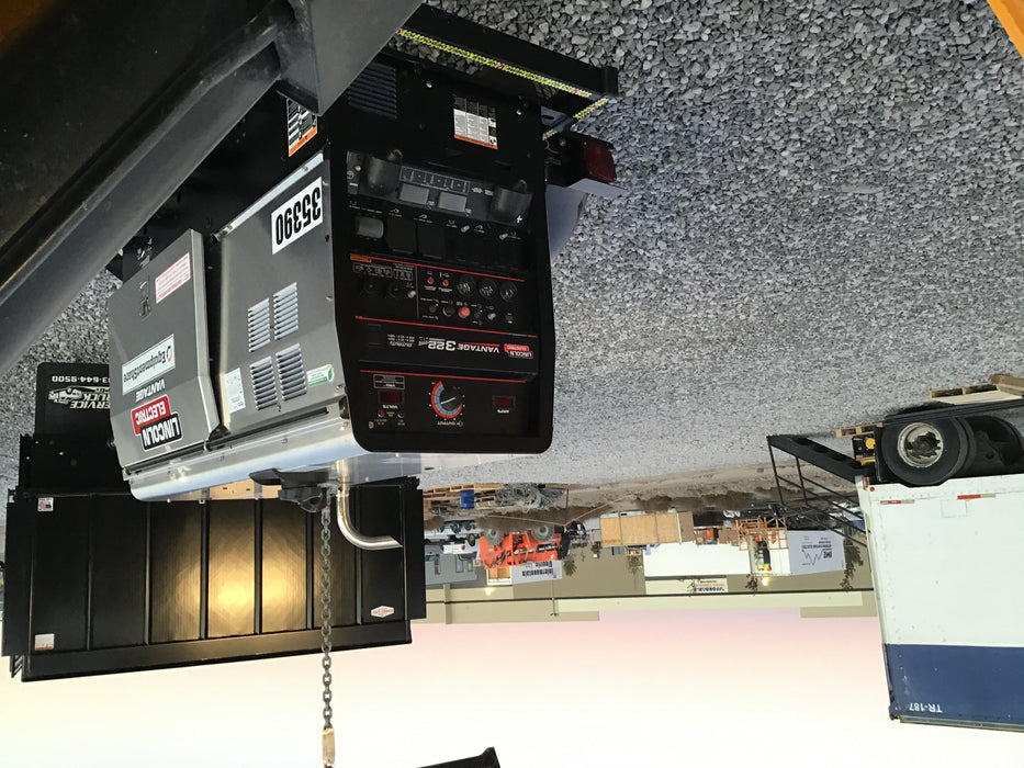 2019 Lincoln Electric Vantage 322 Welder Ready-Pak 3, Two wheel trailer, Fender and Light kit, Cable Rack