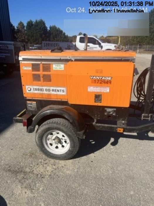 2021 Lincoln Electric Vantage 322 Vantage 322 Ready Pak 3 w/ Decals, ORANGE (includes trailer, cable rack, fender light kit) NO Telematics
