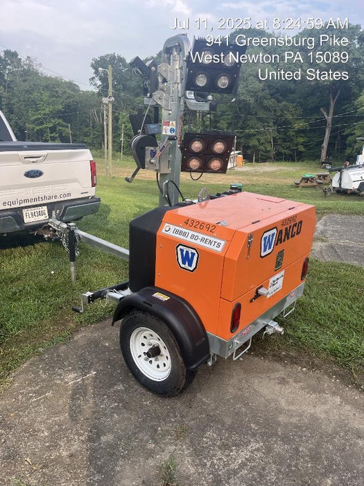 2024 Wanco WLTT-4MM4K Diesel, Deep Sea Controller, Shore Power Plug, Auto Start, (4) 350W LED Floodlights, 4kW Generator, 60 Gal Fuel Tank, 2" Ball, T3