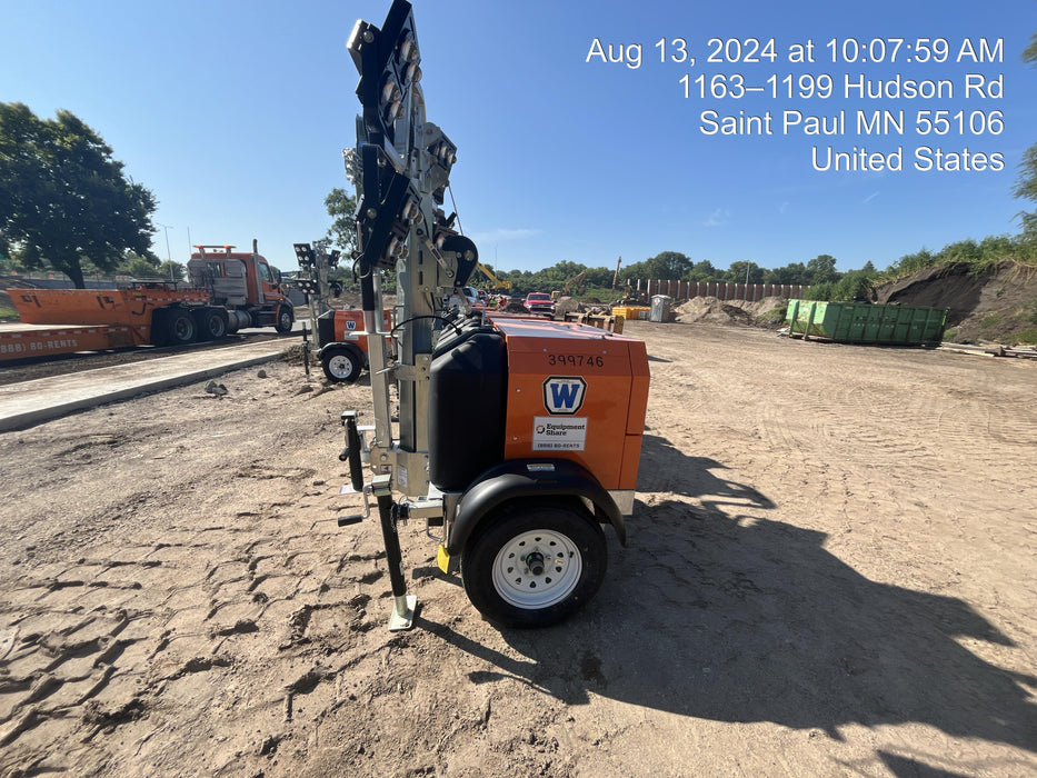 2024 Wanco WLTT-4MM4K Diesel, Deep Sea Controller, Shore Power Plug, Auto Start, (4) 350W LED Floodlights, 4kW Generator, 60 Gal Fuel Tank, 2" Ball, T3