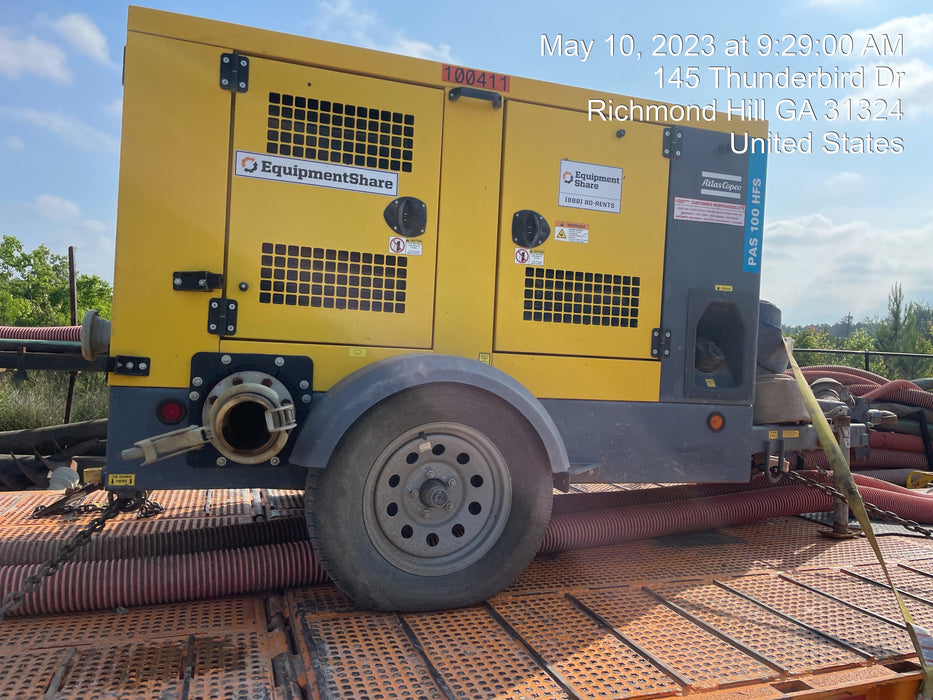 2020 ATLAS COPCO PAS 100 HF CS Enclosed