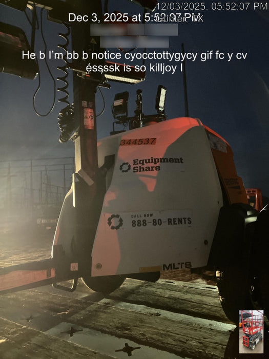 2023 Generac MLT2 Diesel, Flex Switch 120V Input, Powerzone Controller, (4) 320W LED Lights, 4kW Generator, 39.9 Gal Fuel Tank, 2" Ball, T3