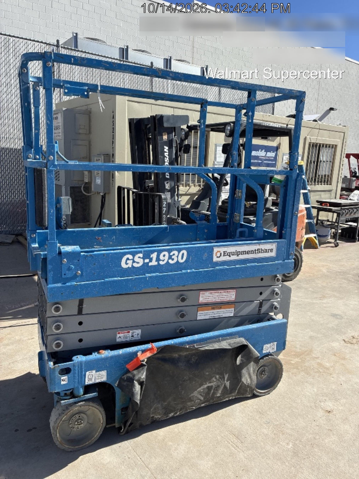 2020 Genie GS-1930 Solid Non Marking Tires, Beacon, Folding rails with half height swing gate