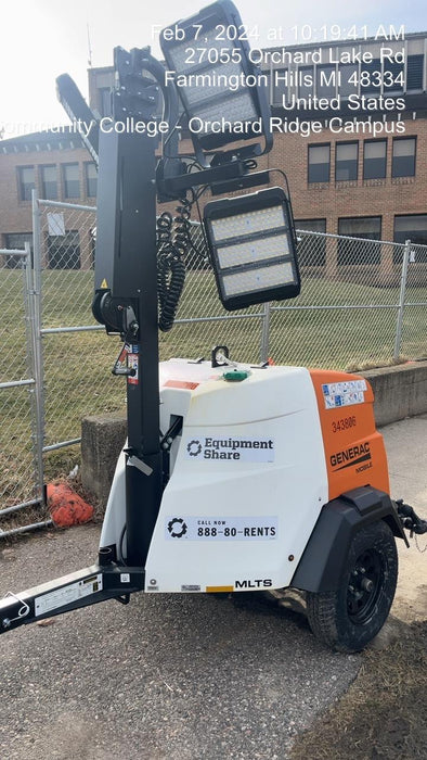 2023 Generac MLT2 Diesel, Flex Switch 120V Input, Powerzone Controller, (4) 320W LED Lights, 4kW Generator, 39.9 Gal Fuel Tank, 2" Ball, T3