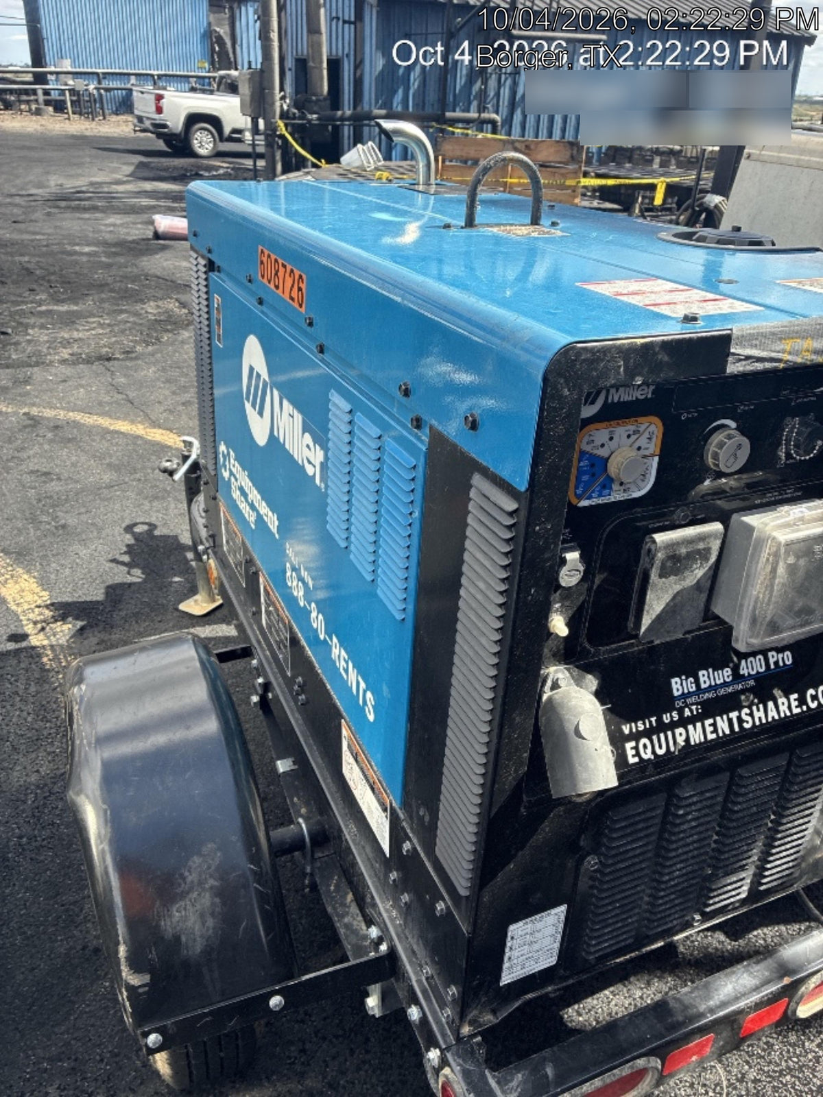 2025 MILLER ELECTRIC BIG BLUE 400