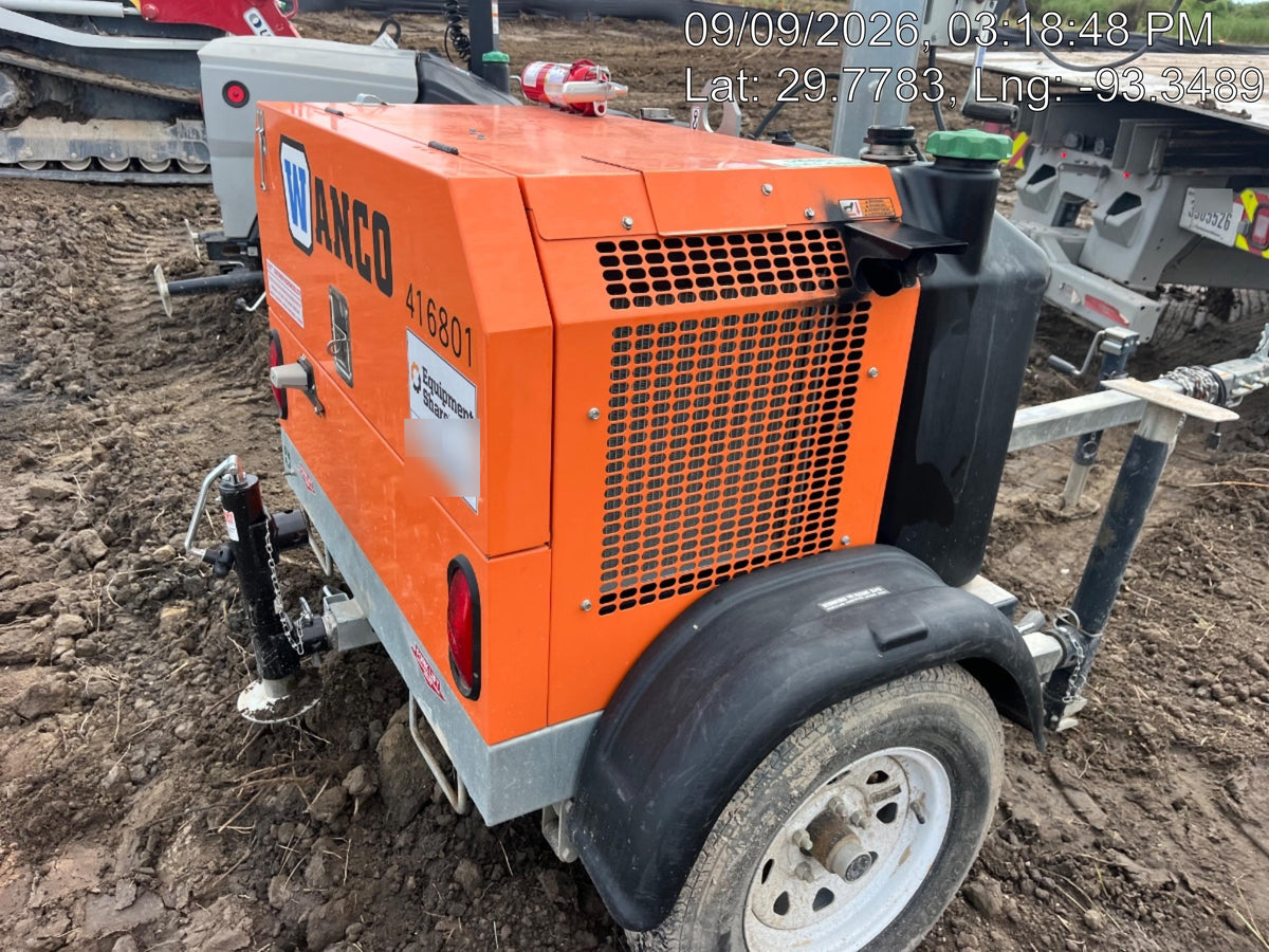 2024 Wanco WLTT-4MM4K Diesel, Deep Sea Controller, Shore Power Plug, Auto Start, (4) 350W LED Floodlights, 4kW Generator, 60 Gal Fuel Tank, 2" Ball, T3