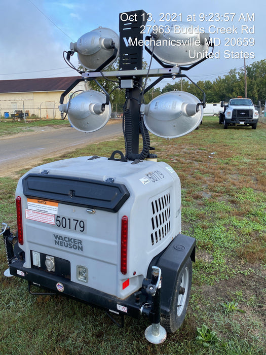 2019 Wacker Neuson LTV6L-MH Mobile Light Tower w/Fuel Level Sensor Installed