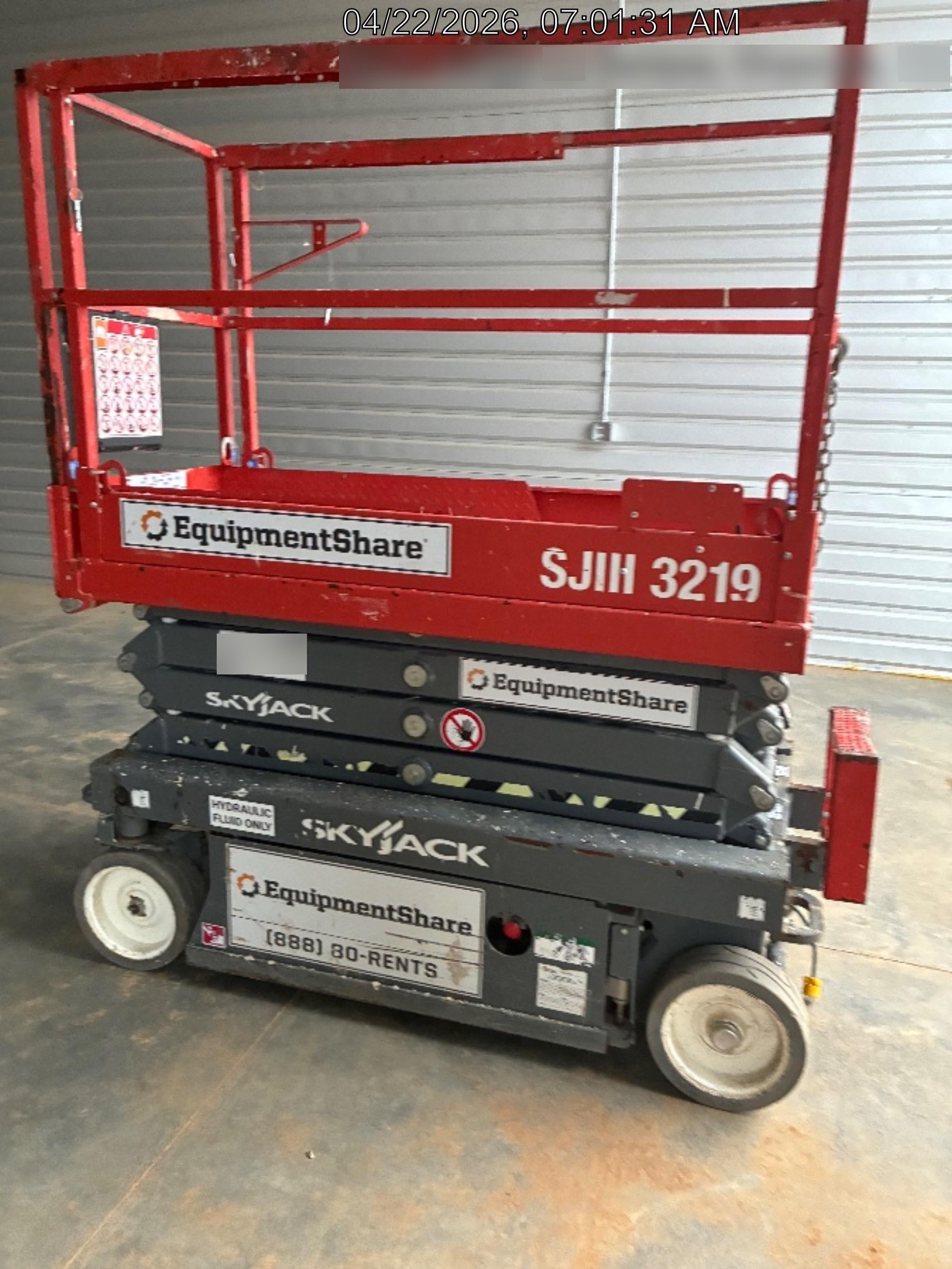 2019 Skyjack SJIII-3219 Standard w/Trojan Batteries