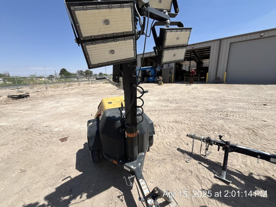 2022 Allmand NLV3GR (4) LED Light Fixture 350W, 23' Vertical Mast, 3kW Prime, Towable, ES Decals, T3