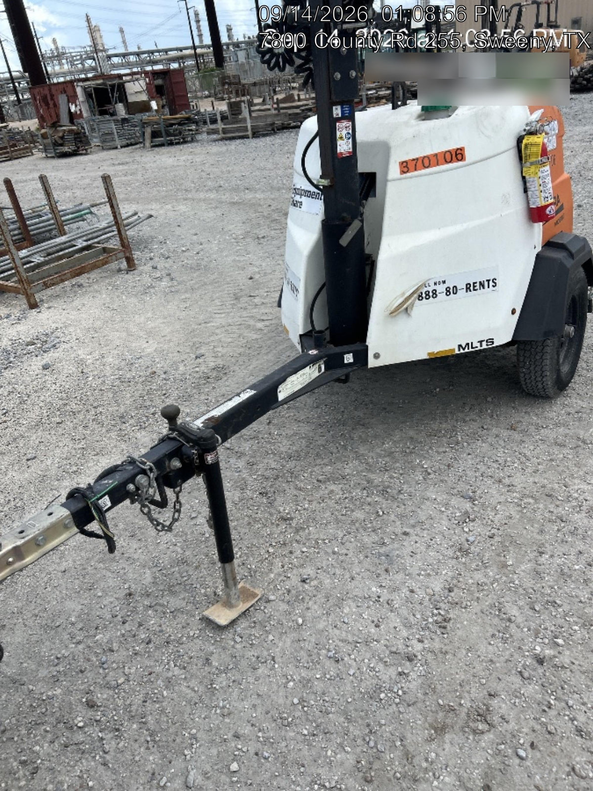 2023 Generac MLT2 Diesel, Flex Switch 120V Input, Powerzone Controller, 
(4) 320W LED Lights, 4kW Generator, 39.9 Gal Fuel Tank, 2" Ball, T3