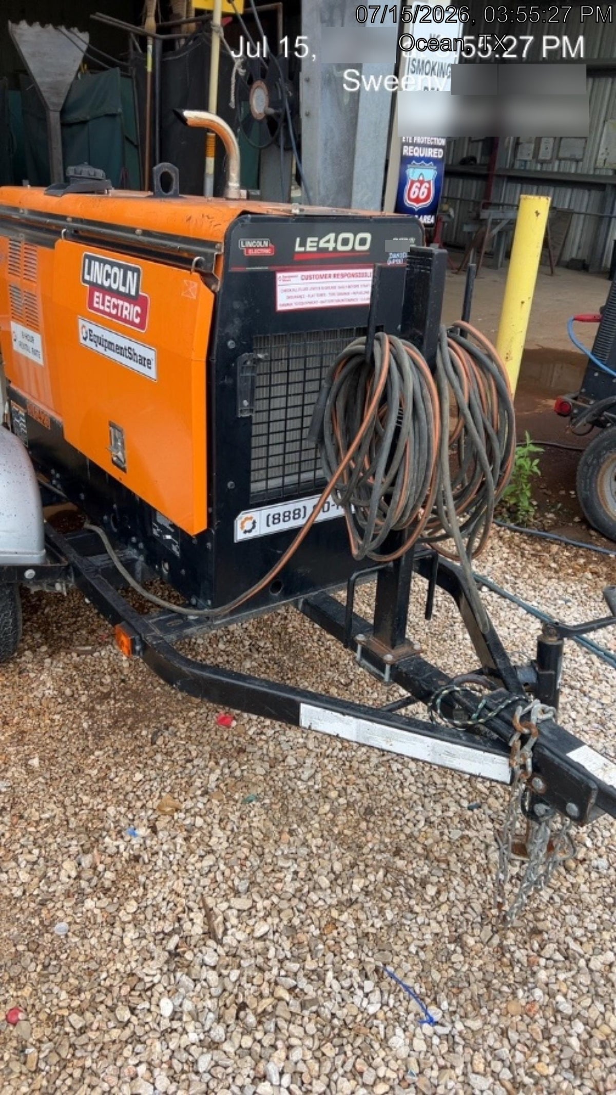 2023 Lincoln Electric LE400 Kubota V1505, Trlr, Cable Rack, Light Kit, ES Decals, T3