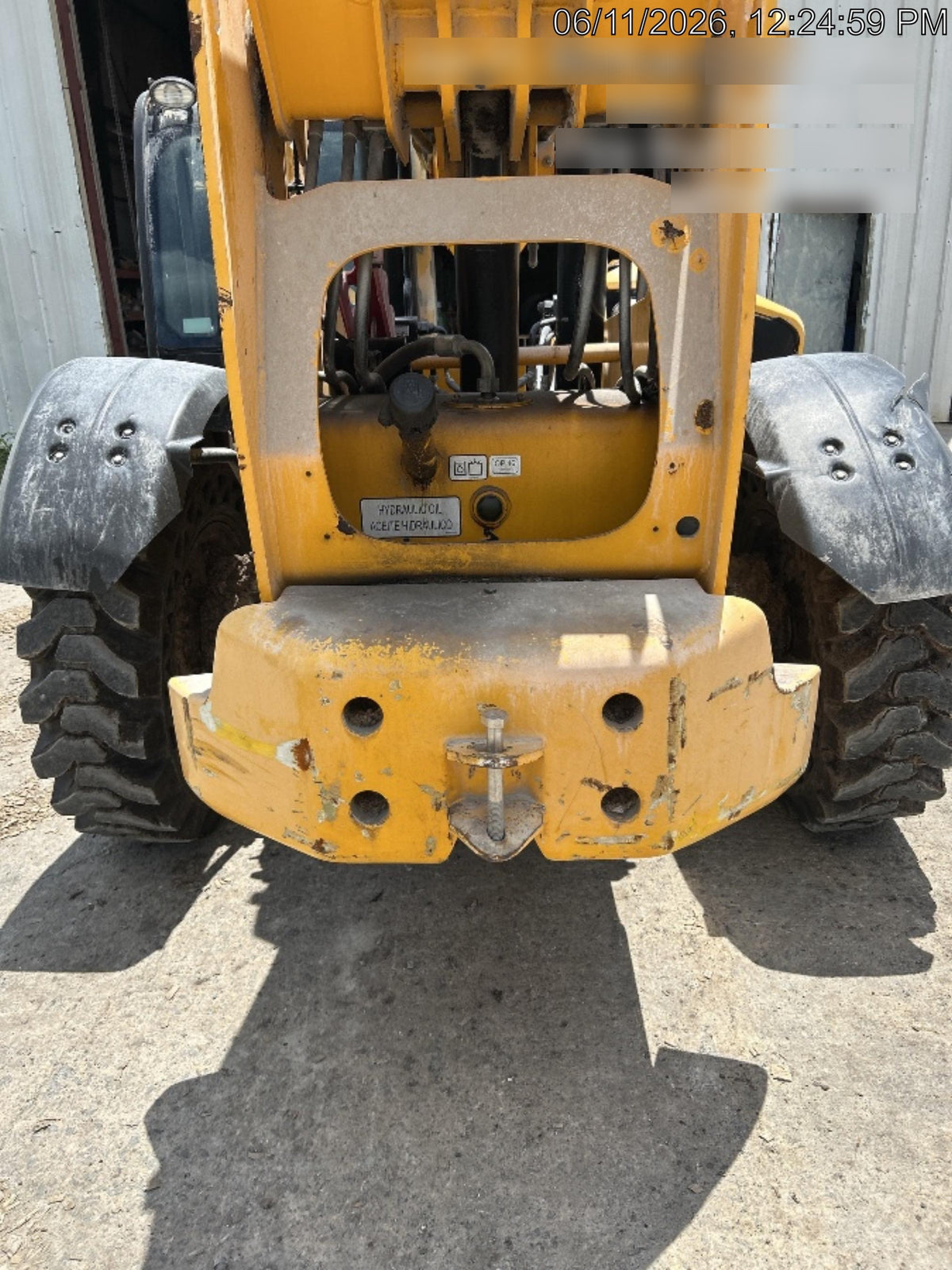 2019 JCB 510-56 74 HP w/Open ROPS, Beacon, Aux Hydraulics, Worklights, Solid Tires 60" Carriage/Forks