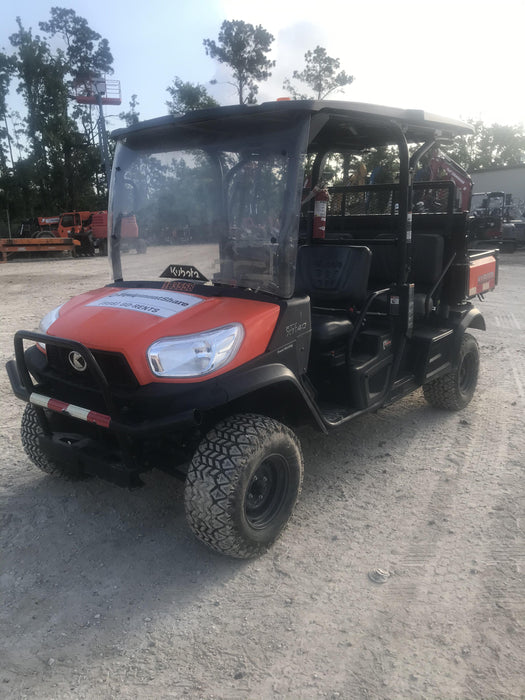 Kubota RTV-X1140W-H 4WD utility cart -LED strobe -Windshield tempered glass -Plastic canopy -Wire harness kit -Backup alarm