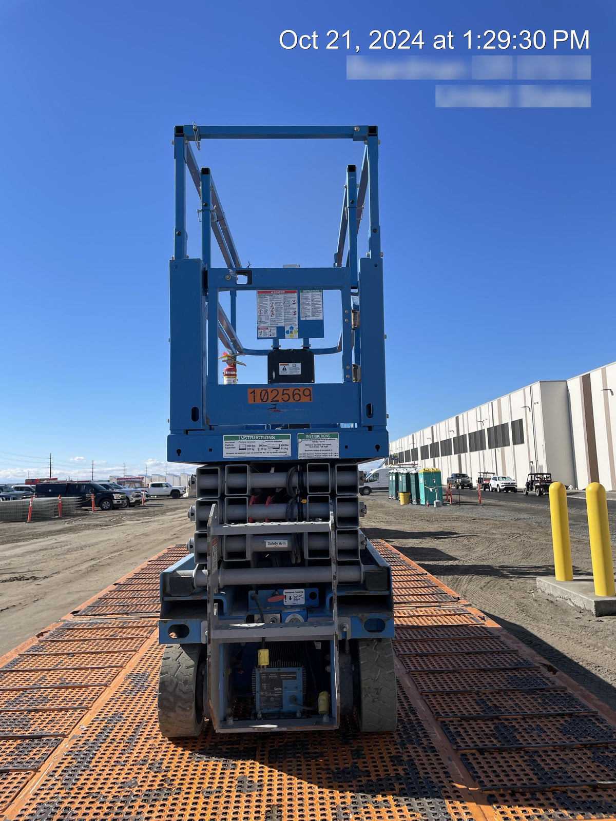 2020 Genie GS-1930 Solid Non Marking Tires, Beacon, Folding rails with half height swing gate, 800W Inverter