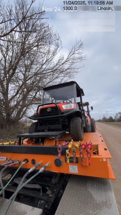 2022 Kubota RTV-X1140W-H Plastic Canopy, Windshield Acrylic Clear, LED Strobe Light, Wire Harness Kit, Back up Alarm