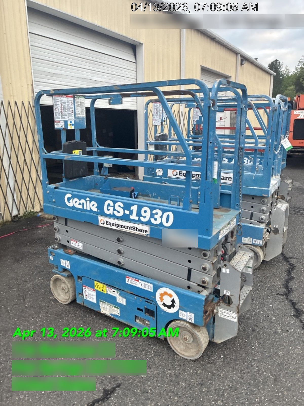 2018 Genie GS-1930 Genie GS-1930 w/Fixed Rail, Chain Entry